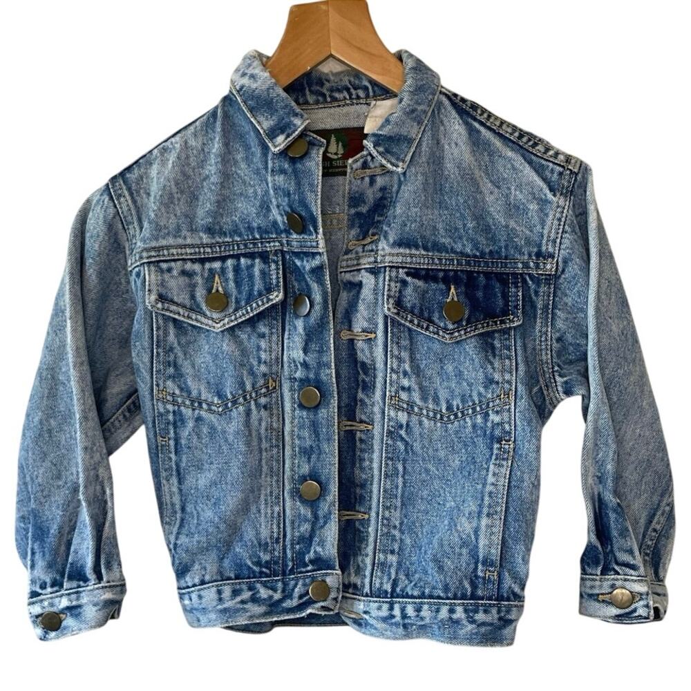 VTG High Sierra by Mervyn’s Children’s Medium Wash Distressed Denim Jacket Large